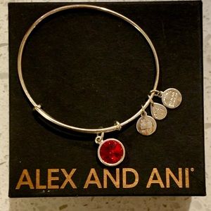 Alex and Ani July Birthstone Charm Bangle Bracelet